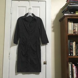 Pinstriped Express Shirt Dress